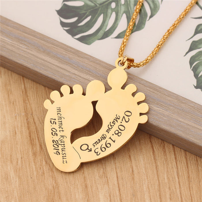 Personalized Custom Stainless Steel Lettering Pendant