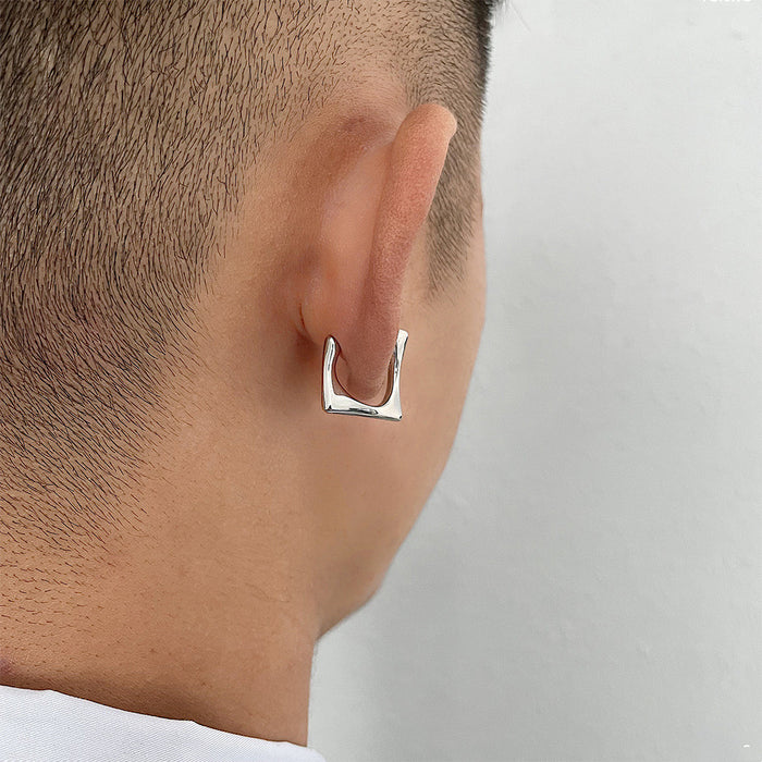 Square Earrings Without Ear Holes