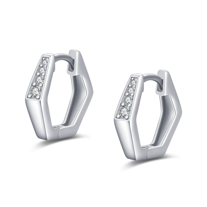 S925 Sterling Silver Micro Diamond Earrings