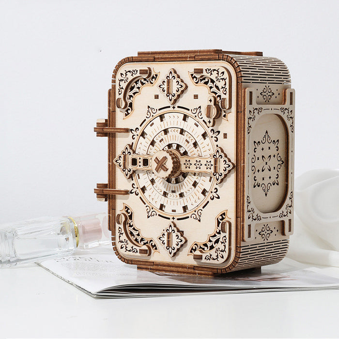 Wooden Assembled Secret Treasure Box Password Music Box Three-dimensional Jigsaw Model